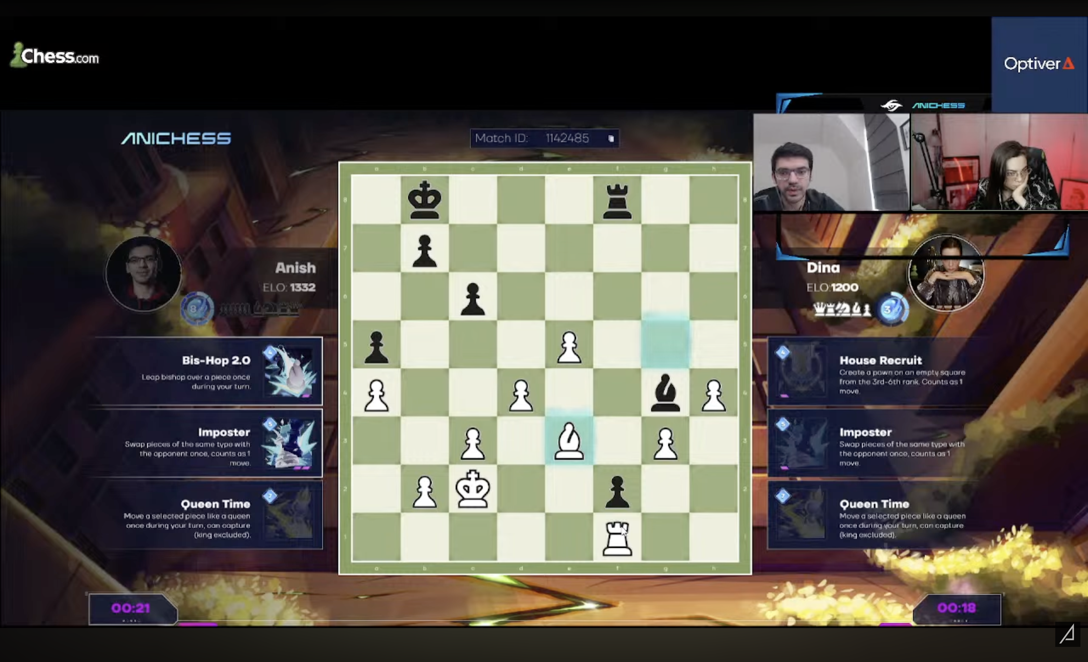 Anish Giri and Dina Belenkaya, Dutch GM and WGM